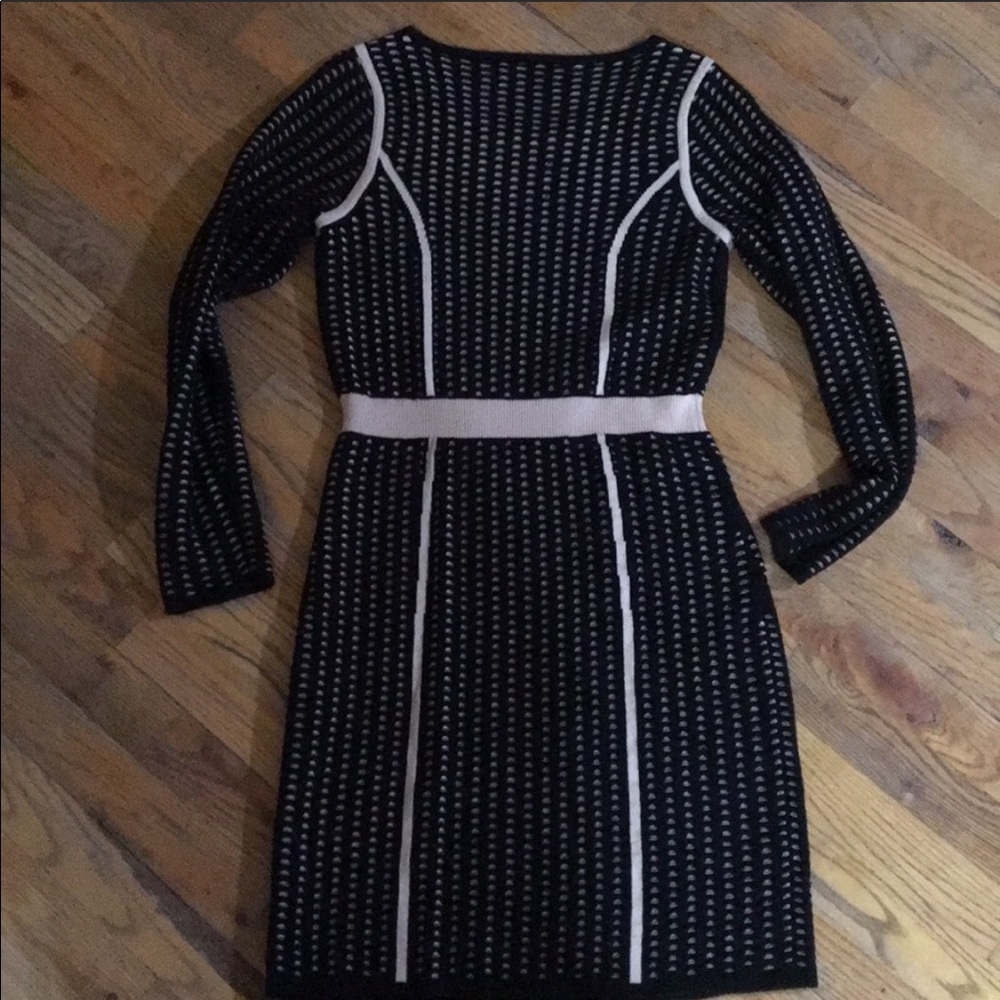 Black n beige Calvin Klein dress long sleeved
